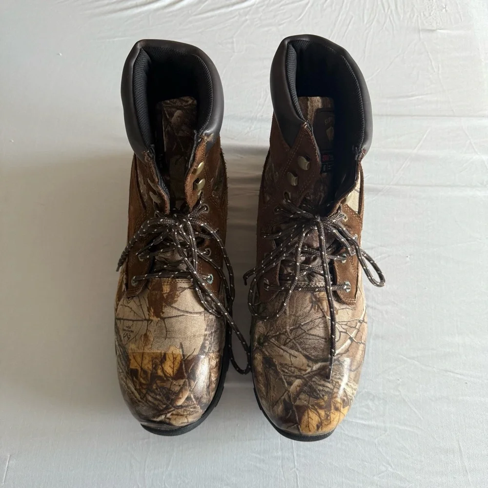 Herman Survivors Leather Camo Water Resistant Hunting 800g Work Boots Mens‎ 12W